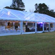 Clear tent with clear sides