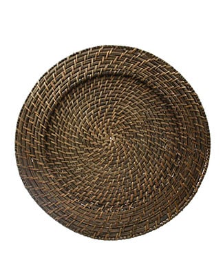 13" Brown Rattan