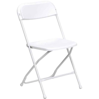 White Samsonite Chair